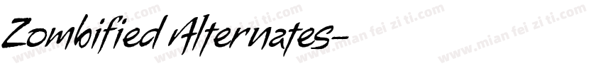 Zombified Alternates字体转换